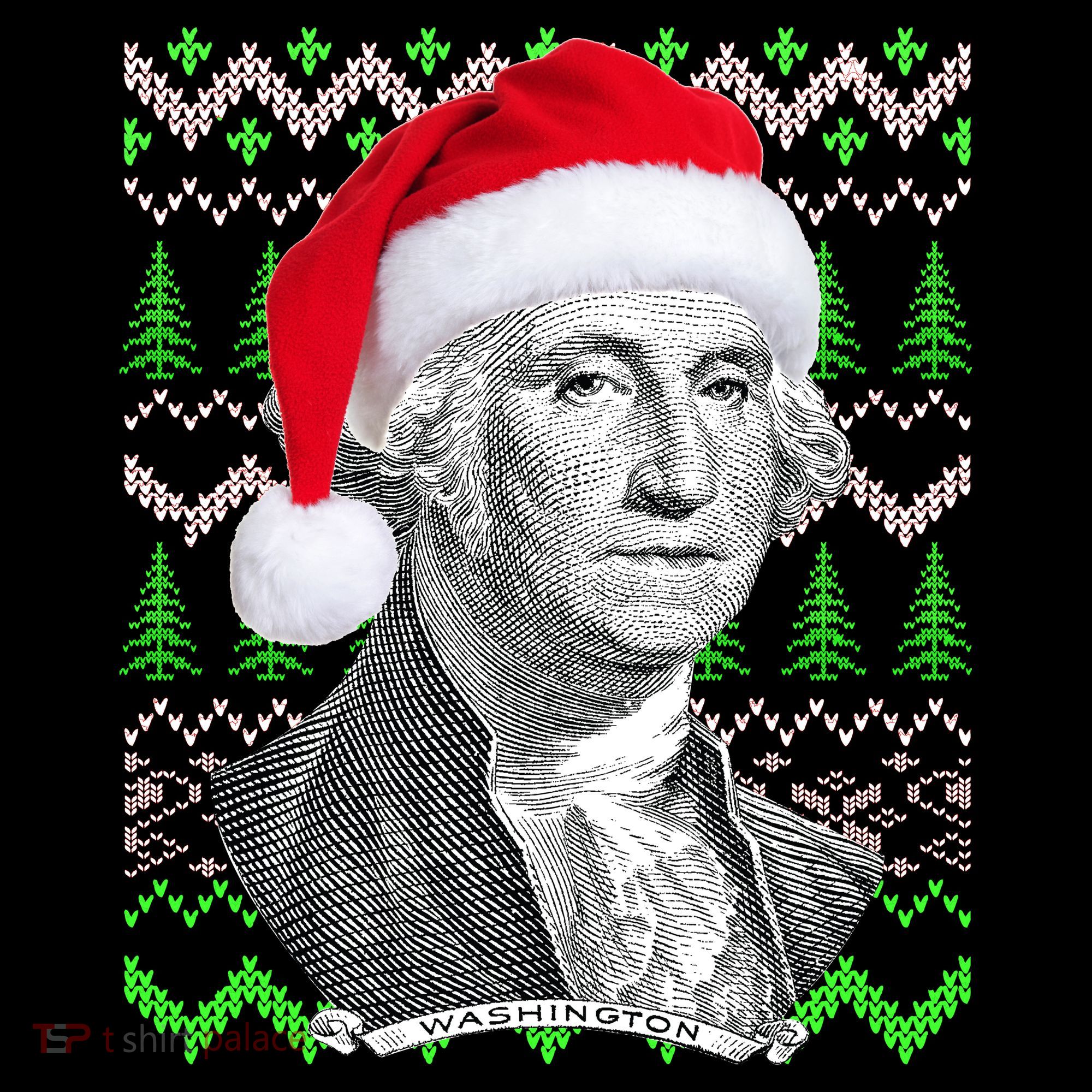 George Washington Ugly Christmas Sweater Polo