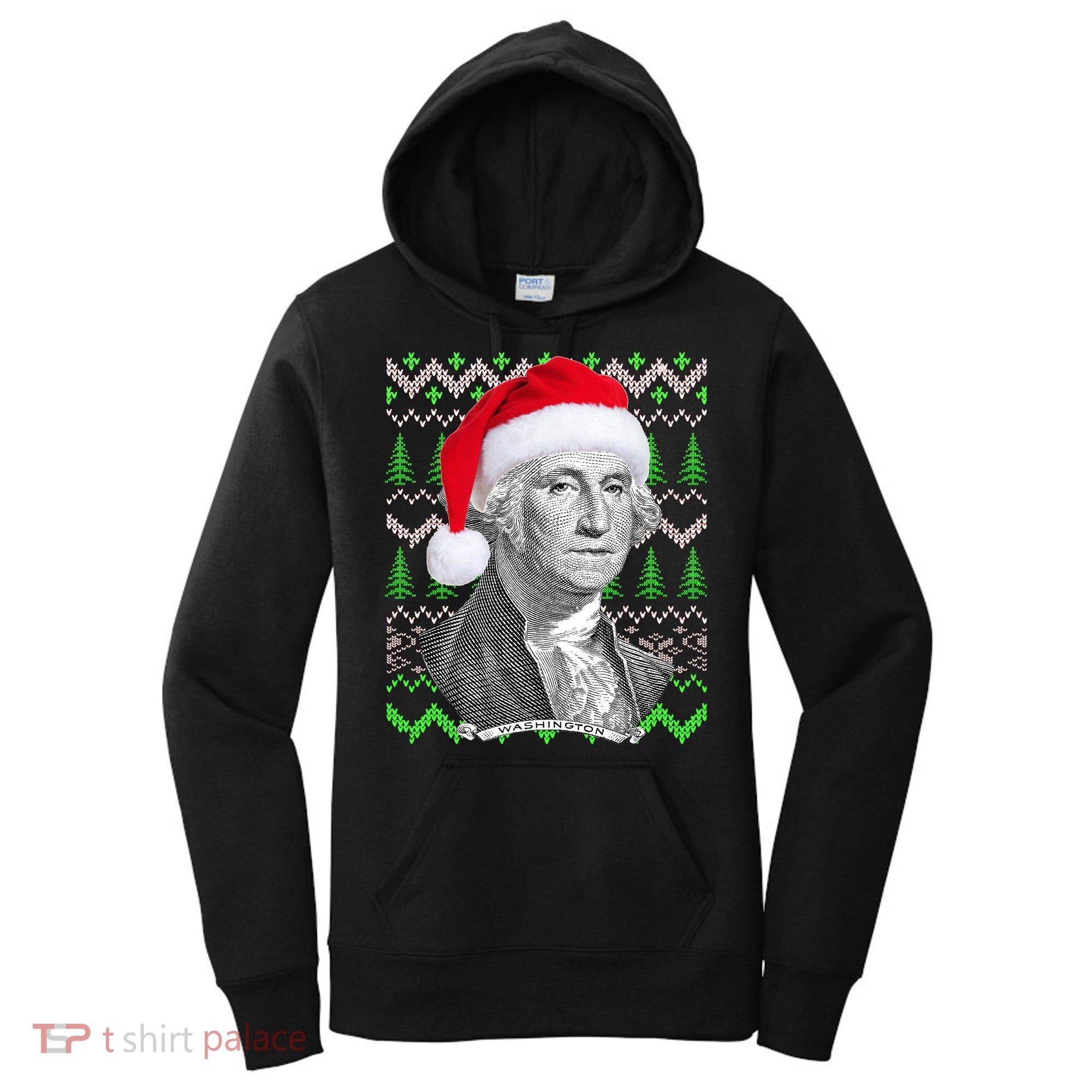 George Washington Ugly Christmas Sweater Women's Hoodie