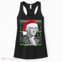 George Washington Ugly Christmas Sweater Women's Tank Top thumb 0