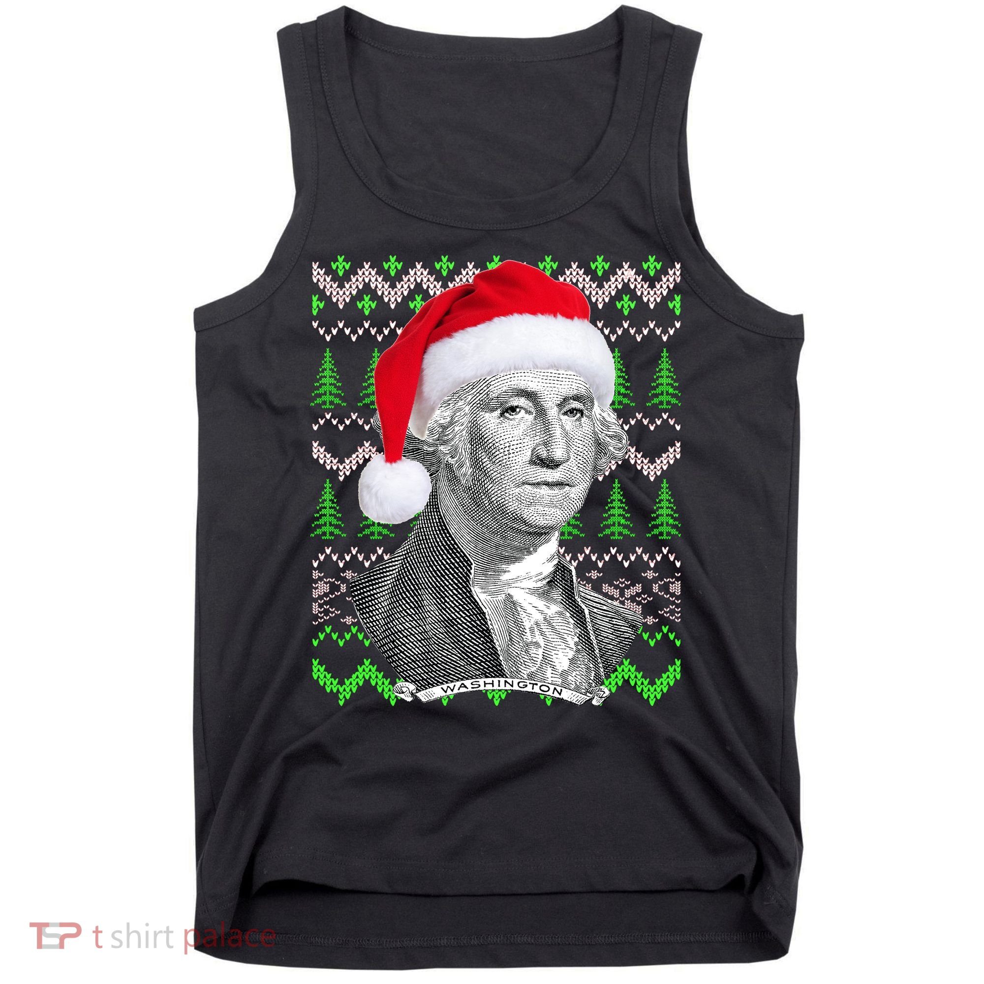 George Washington Ugly Christmas Sweater Tank Top