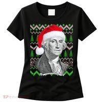 George Washington Ugly Christmas Sweater Women's T-Shirt thumb 0