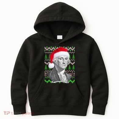 George Washington Ugly Christmas Sweater Kids Hoodie