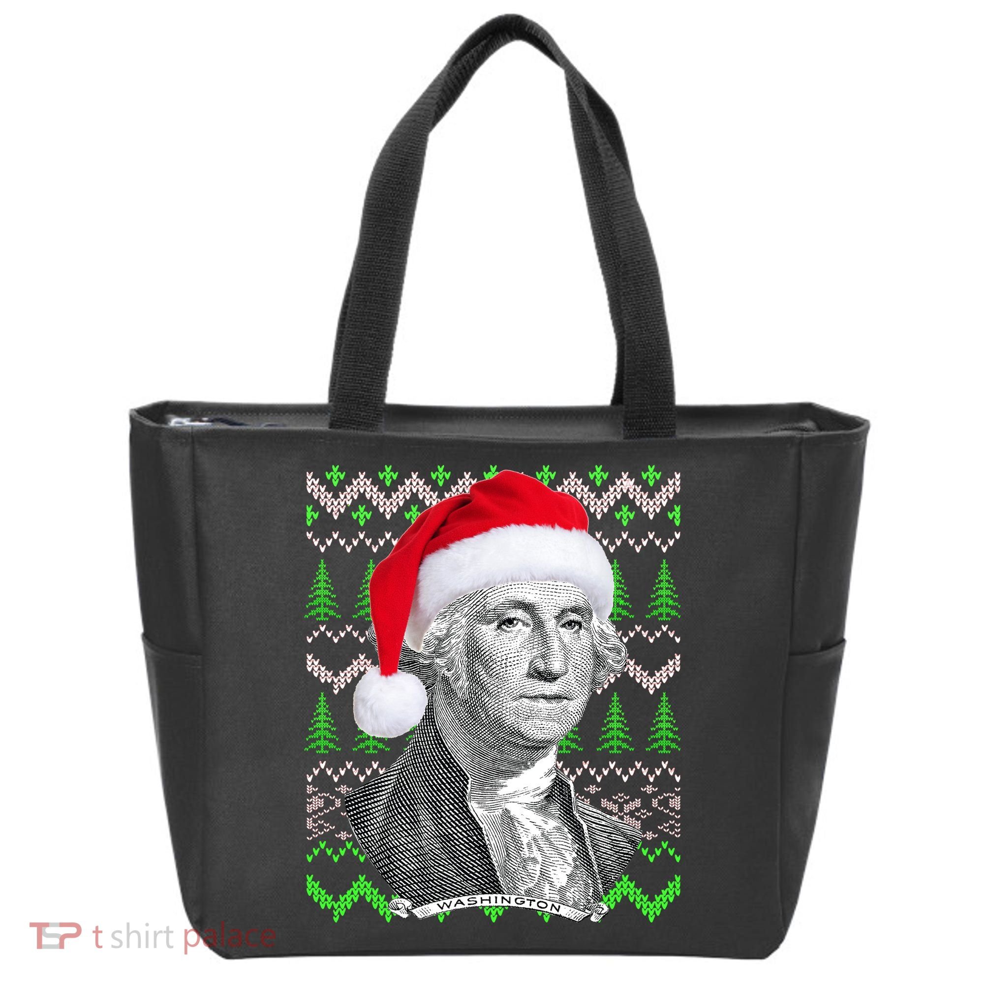 George Washington Ugly Christmas Sweater Tote Bag