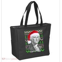George Washington Ugly Christmas Sweater Tote Bag thumb 2