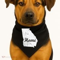 Georgia Home State USA-Made Doggie Bandana thumb 1