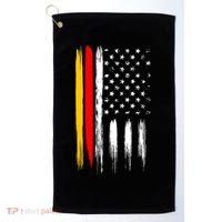 German American Oktoberfest Flag Golf Towel thumb 0