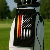 German American Oktoberfest Flag Golf Towel thumb 2