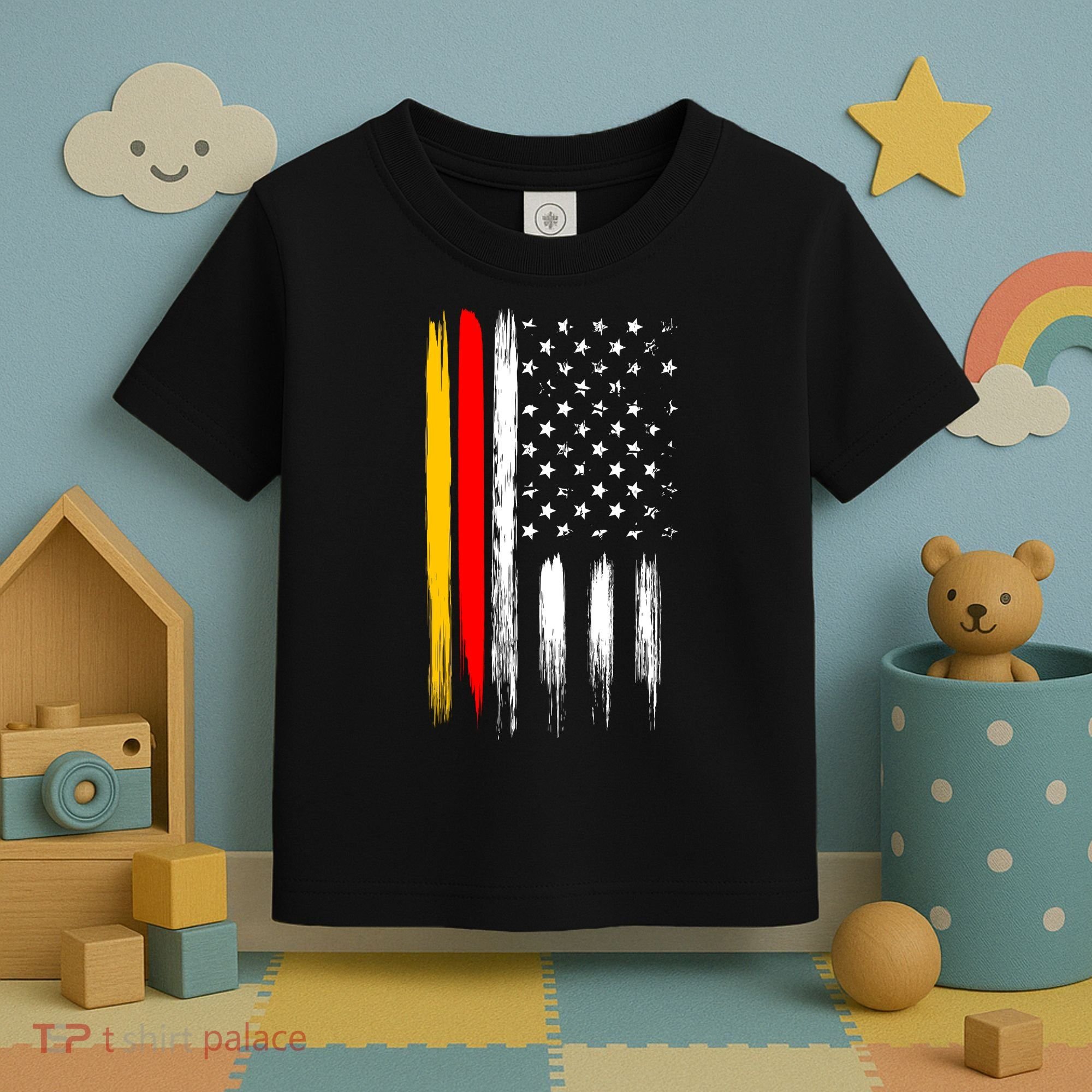German American Oktoberfest Flag Toddler T-Shirt