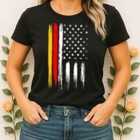 German American Oktoberfest Flag Women's T-Shirt thumb 2