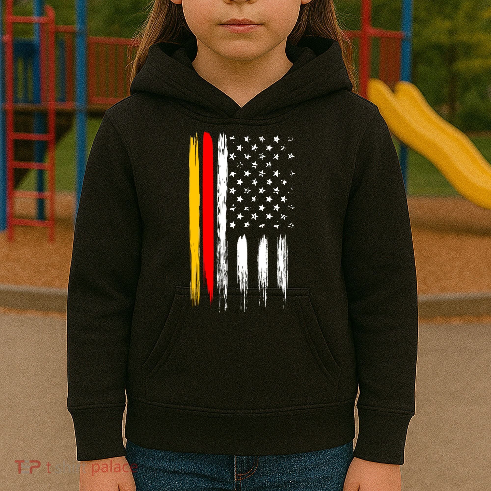 German American Oktoberfest Flag Kids Hoodie