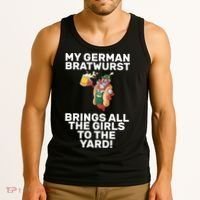 German Bratwurst Brings Girls To The Yard Tank Top thumb 3