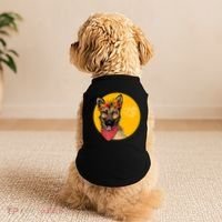 German Shepherd Dog Autumn Leaves Crown Hello Fall Doggie Tank thumb 2