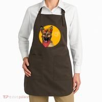 German Shepherd Dog Autumn Leaves Crown Hello Fall Apron thumb 2