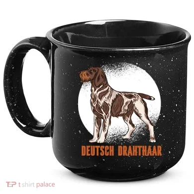 German Wirehaired Pointer Dog 15oz Campfire Ceramic Mug