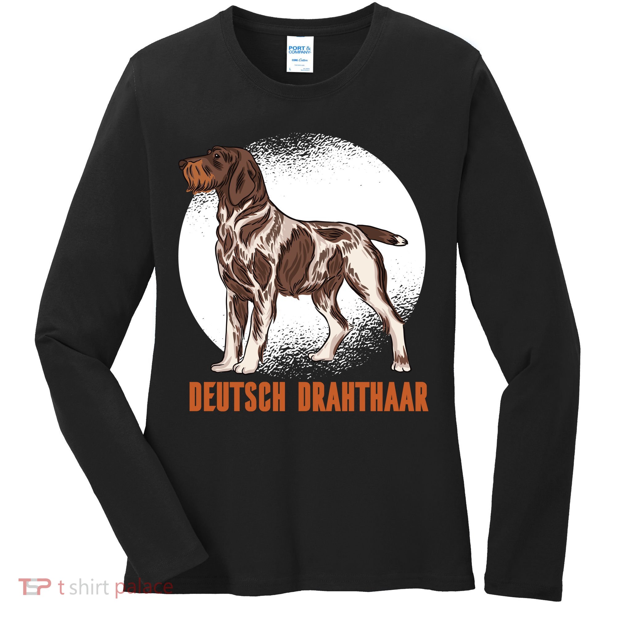 German Wirehaired Pointer Dog Women's Long Sleeve Shirt