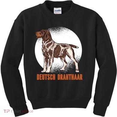 German Wirehaired Pointer Dog Kids Sweatshirt