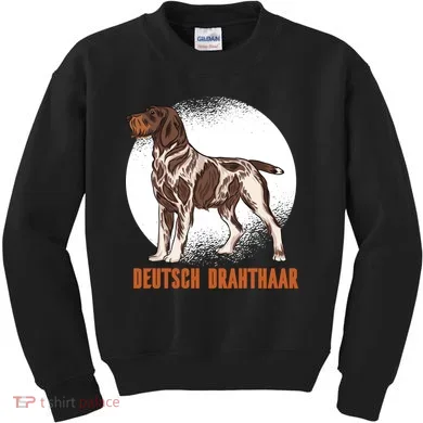 German Wirehaired Pointer Dog Kids Sweatshirt
