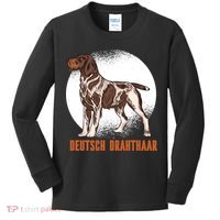 German Wirehaired Pointer Dog Kids Long Sleeve Shirt thumb 0