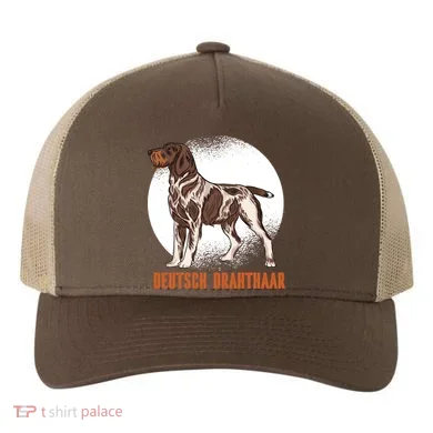 German Wirehaired Pointer Dog Yupoong Adult 5-Panel Trucker Hat