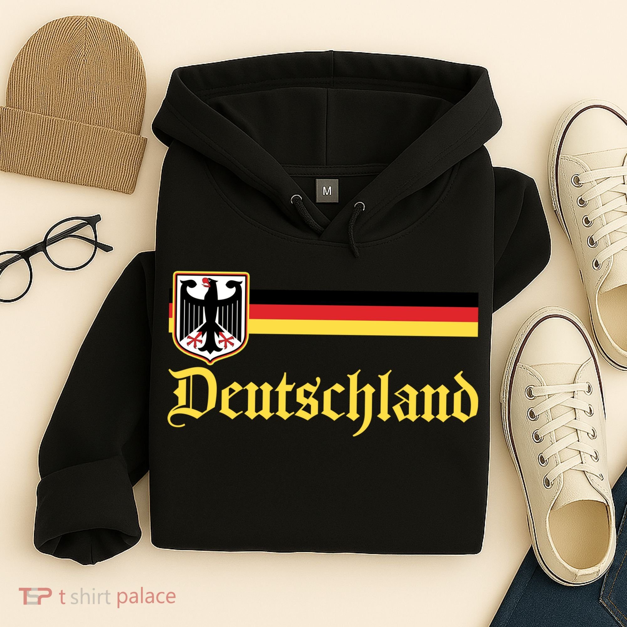 Germany Flag Stripe Logo Hoodie