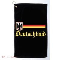 Germany Flag Stripe Logo Golf Towel thumb 0