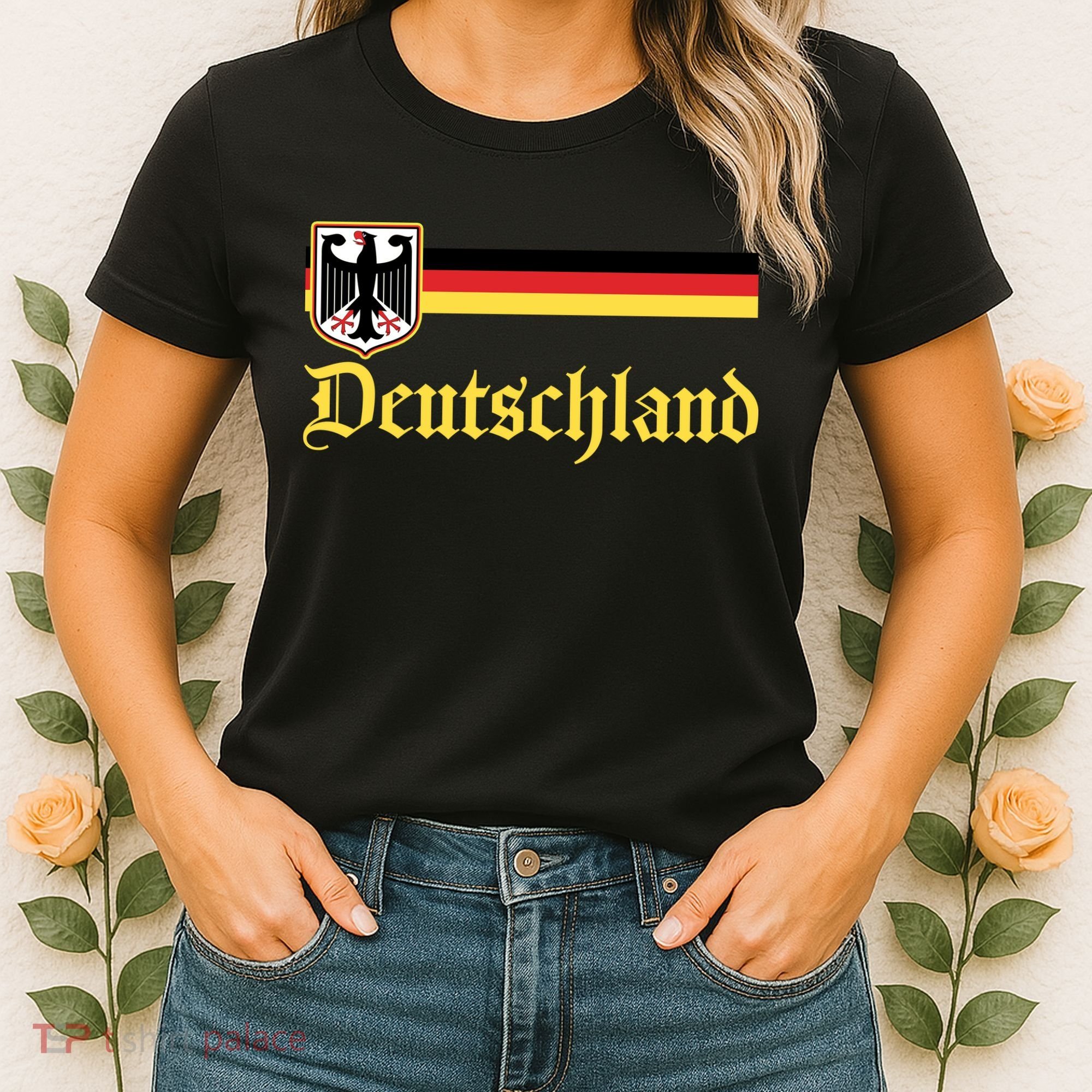 Germany Flag Stripe Logo Women's T-Shirt