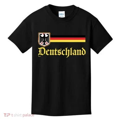 Germany Flag Stripe Logo Kids T-Shirt