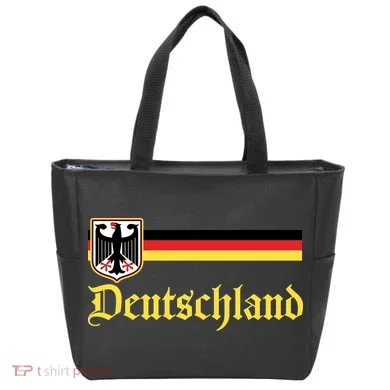 Germany Flag Stripe Logo Tote Bag