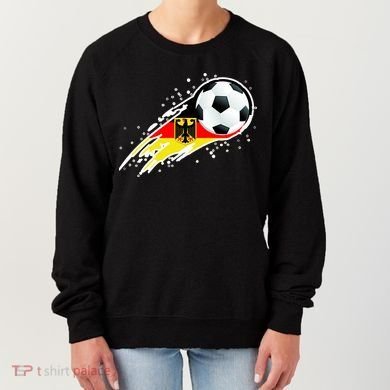Germany Soccer Insignia Brush Strokes Women's Sweatshirt
