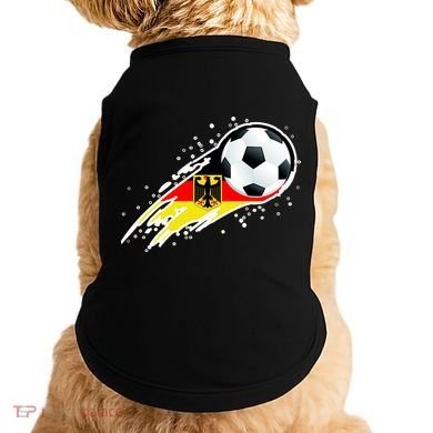 Germany Soccer Insignia Brush Strokes Doggie Tank