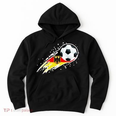 Germany Soccer Insignia Brush Strokes Hoodie
