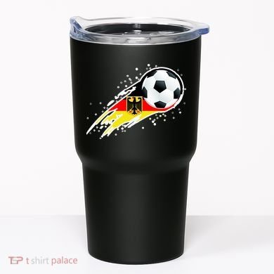 Germany Soccer Insignia Brush Strokes Tumbler