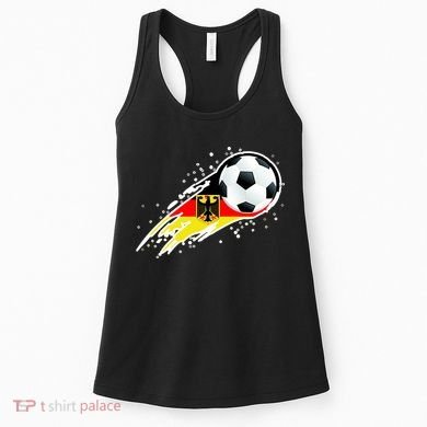 Germany Soccer Insignia Brush Strokes Women's Tank Top