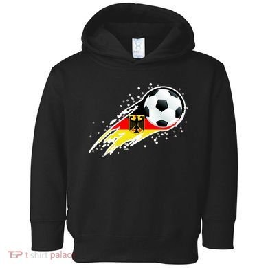 Germany Soccer Insignia Brush Strokes Toddler Hoodie