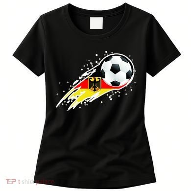 Germany Soccer Insignia Brush Strokes Women's T-Shirt