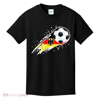 Germany Soccer Insignia Brush Strokes Kids T-Shirt
