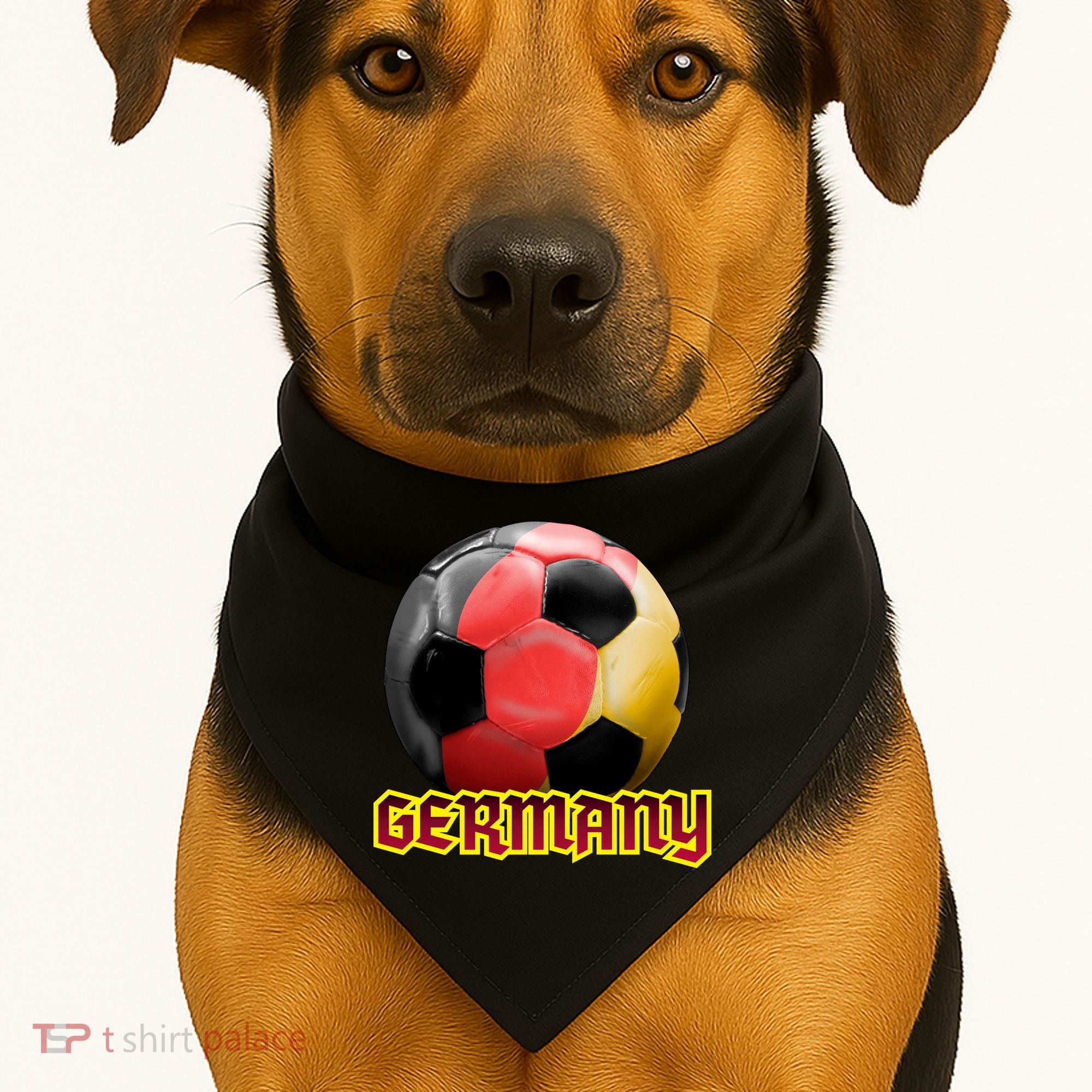 Germany Soccer Logo USA-Made Doggie Bandana