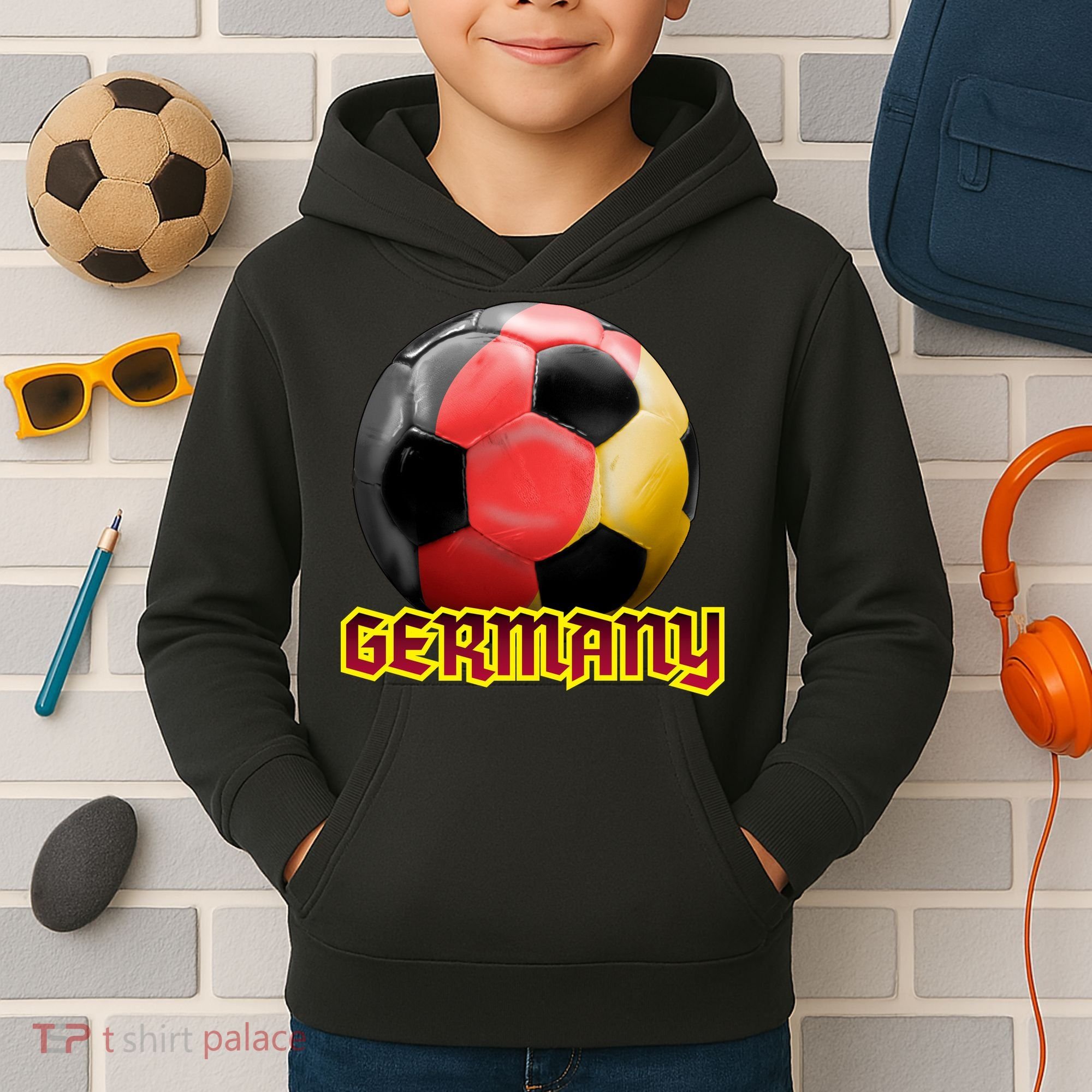 Germany Soccer Logo Kids Hoodie