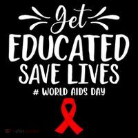 Get Educated Save Lives World Aids Day Gift Women's Hoodie thumb 2