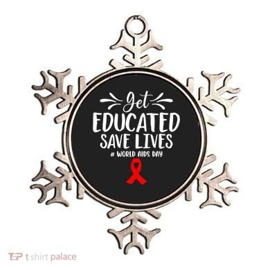 Get Educated Save Lives World Aids Day Gift Ornament