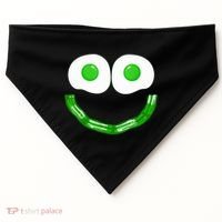 Green Eggs Smile Brunch Breakfast USA-Made Doggie Bandana thumb 0