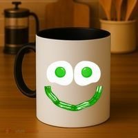 Green Eggs Smile Brunch Breakfast Coffee Mug thumb 4