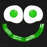 Green Eggs Smile Brunch Breakfast Women's Hoodie thumb 2