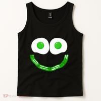 Green Eggs Smile Brunch Breakfast Tank Top thumb 2