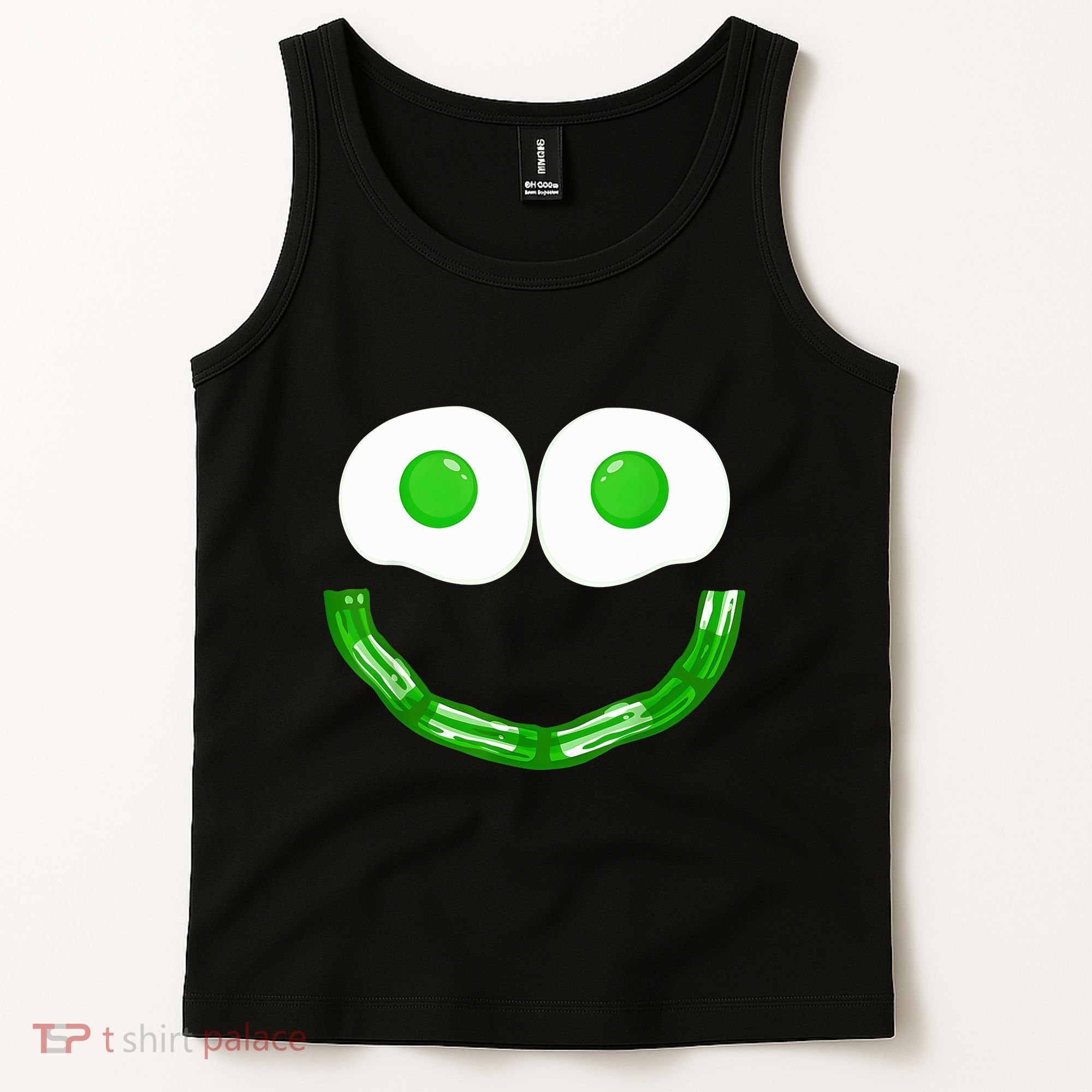 Green Eggs Smile Brunch Breakfast Tank Top