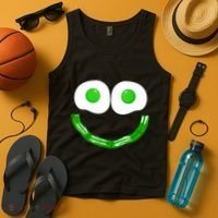 Green Eggs Smile Brunch Breakfast Tank Top thumb 4