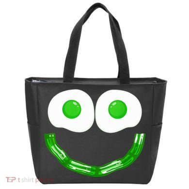 Green Eggs Smile Brunch Breakfast Tote Bag