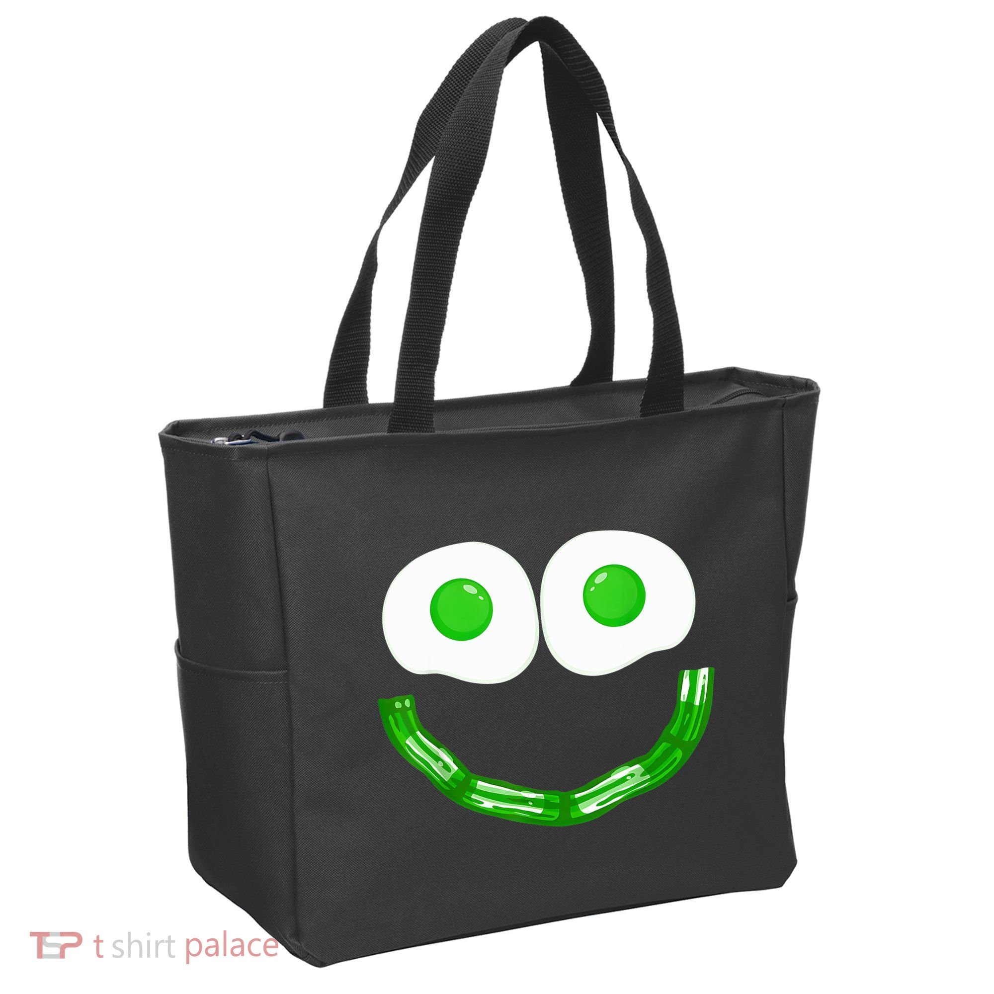 Green Eggs Smile Brunch Breakfast Tote Bag