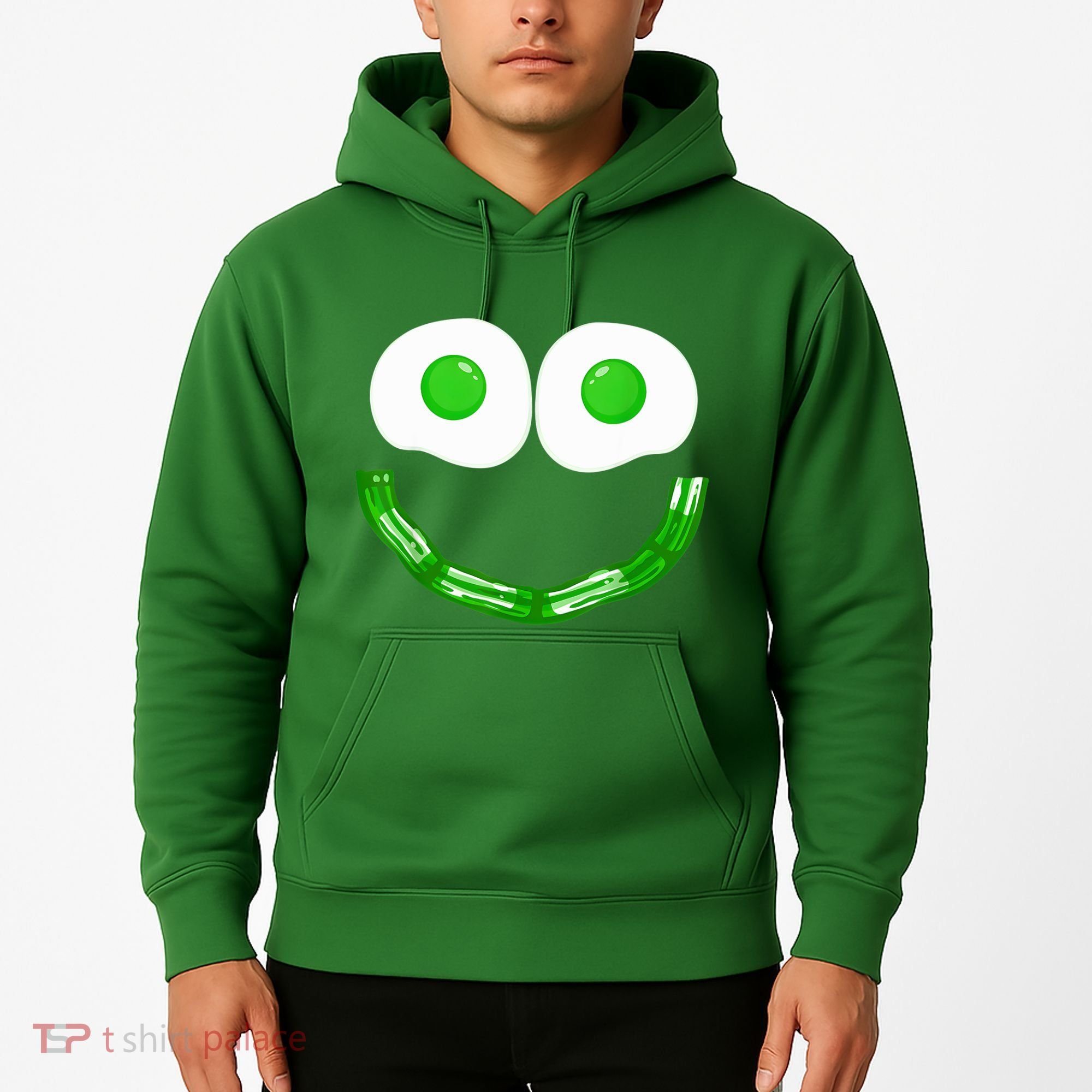 Green Eggs Smile Brunch Breakfast Hoodie