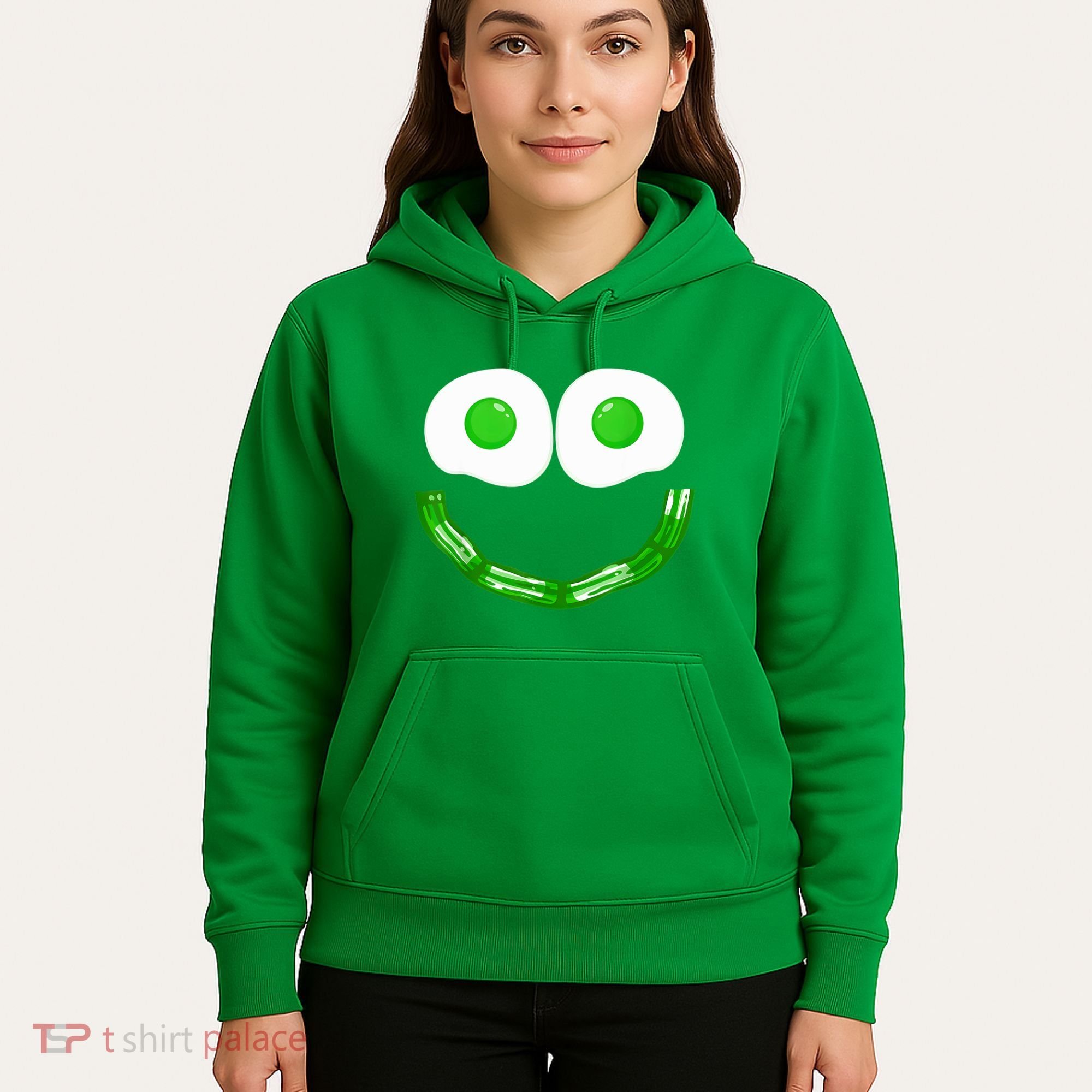 Green Eggs Smile Brunch Breakfast Hoodie